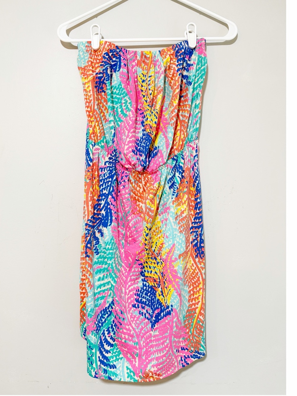 Lilly Pulitzer windsor strapless puma cotton dress size small